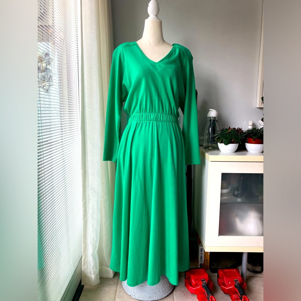 Vintage St. Germain Paris Green Dress